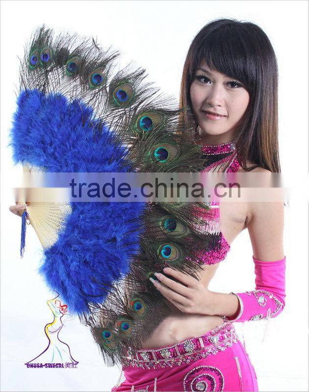 SWEGAL belly dance feather fan,chinese belly dance fan SGBDD13041