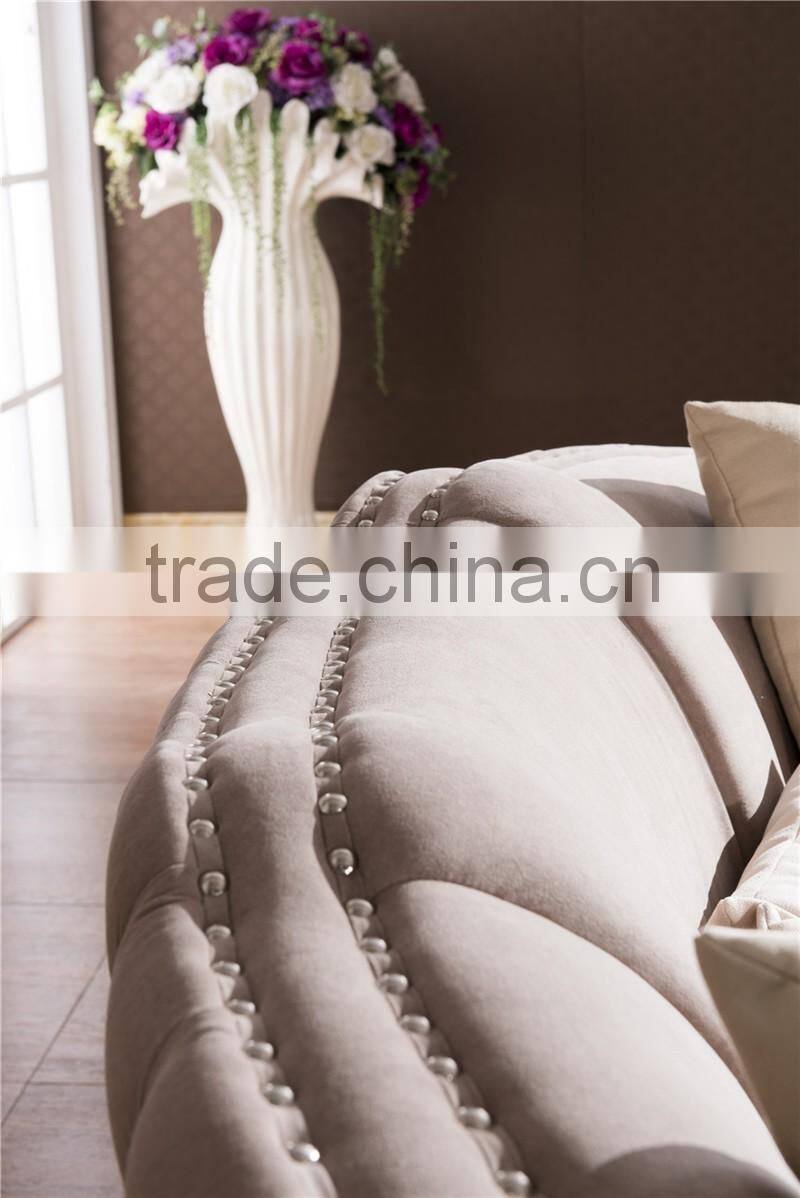 Luxurious Classic furniture latest sofa design living room sofa with button AL033