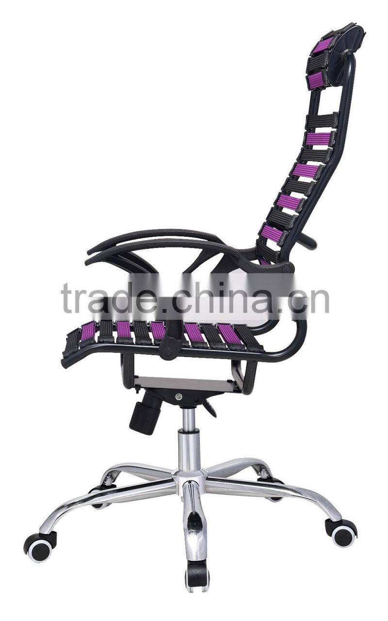 Hot-selling comfortable special use bungee cord office chair/stretchy/elastic office chair with wheels TXW-1012