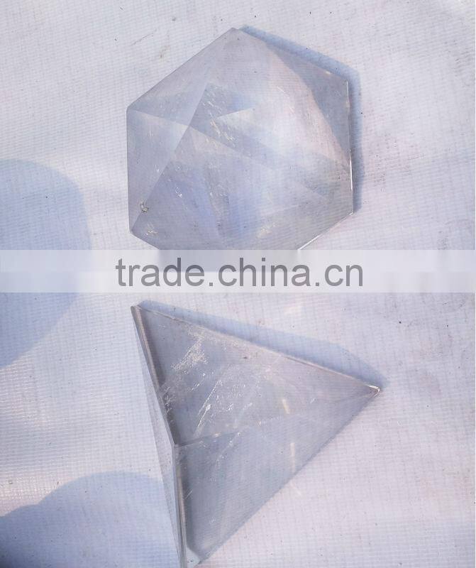 Natural Rock Crystal Pyramid Craft