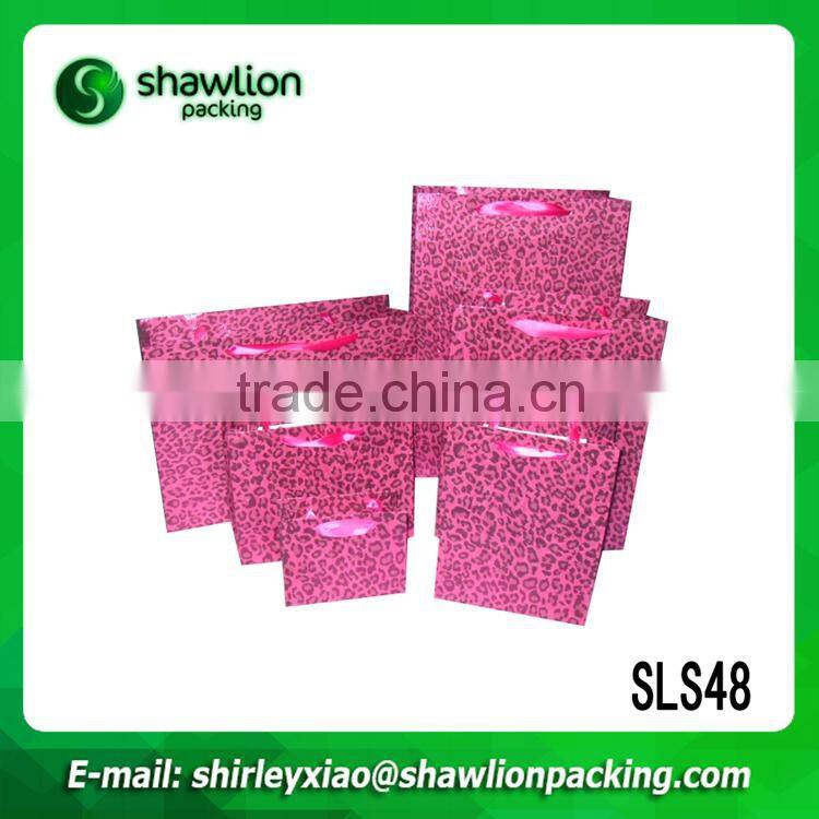 Promotional matt laminate bag made of kraft paper with handles