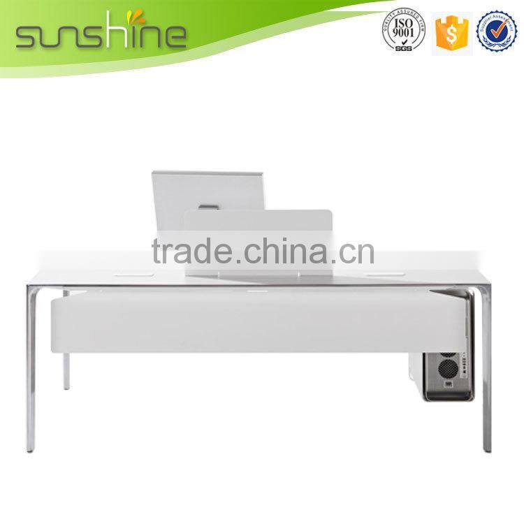 Guangzhou factory professional half round executive desk