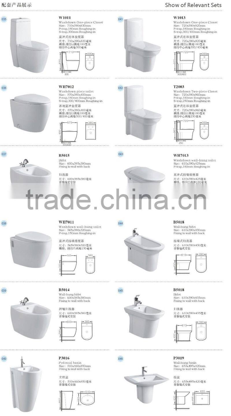 CE certificate bathroom ceramic korean bidet