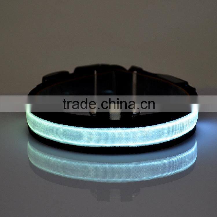 Glowing in The Dark Black Bands LED Collar For Dogs Lighted Dog Collars Colorful Pet Shop Products