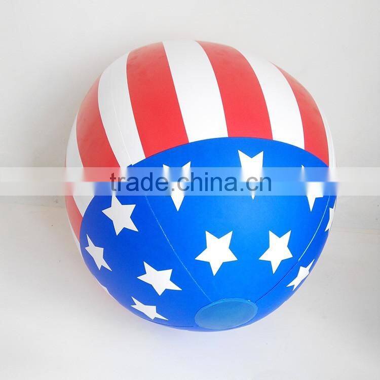 colorful ellipse beach ball, kids US flag beach ball