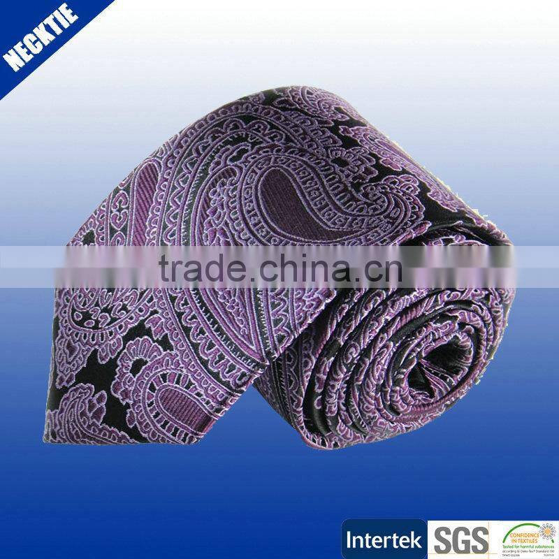2016 paisley design jacquard 100% silk necktie