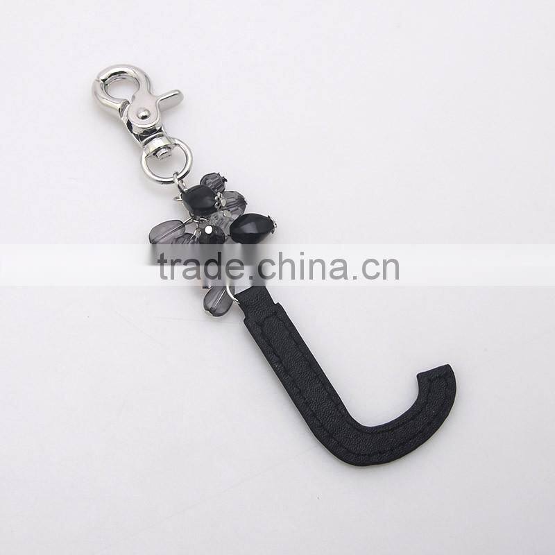 Customized Word Jewelry Light Metal Resin Leather Keychain For Men