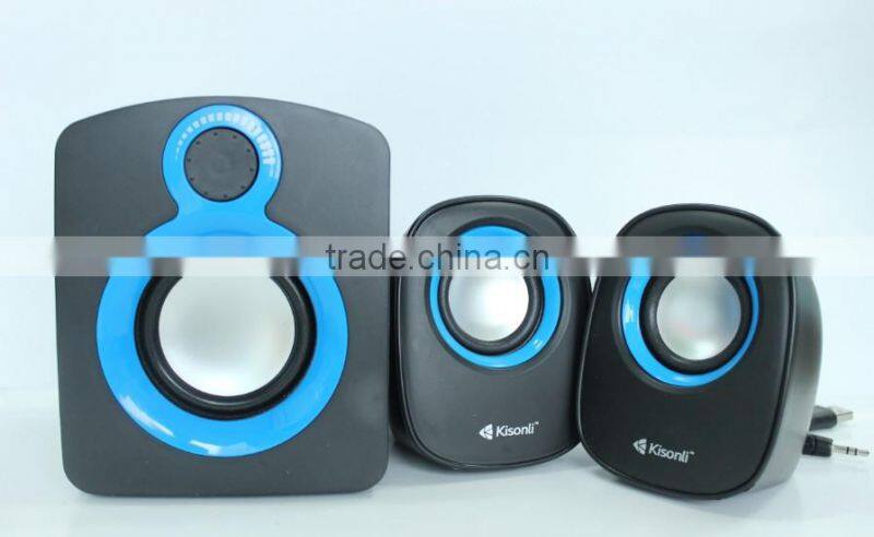 T008+ Powered portable speaker/ 2.1 Speaker for Computers, Laptop
