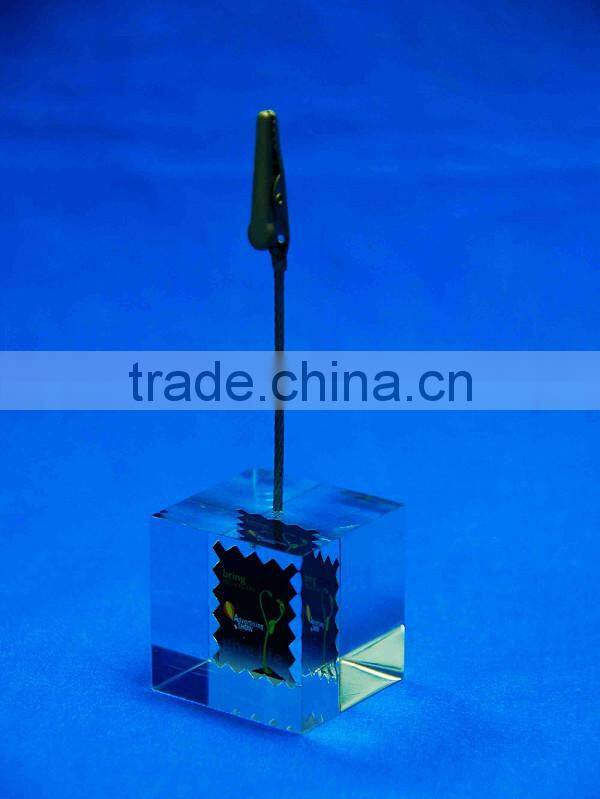 Customized acrylic memo holder clip