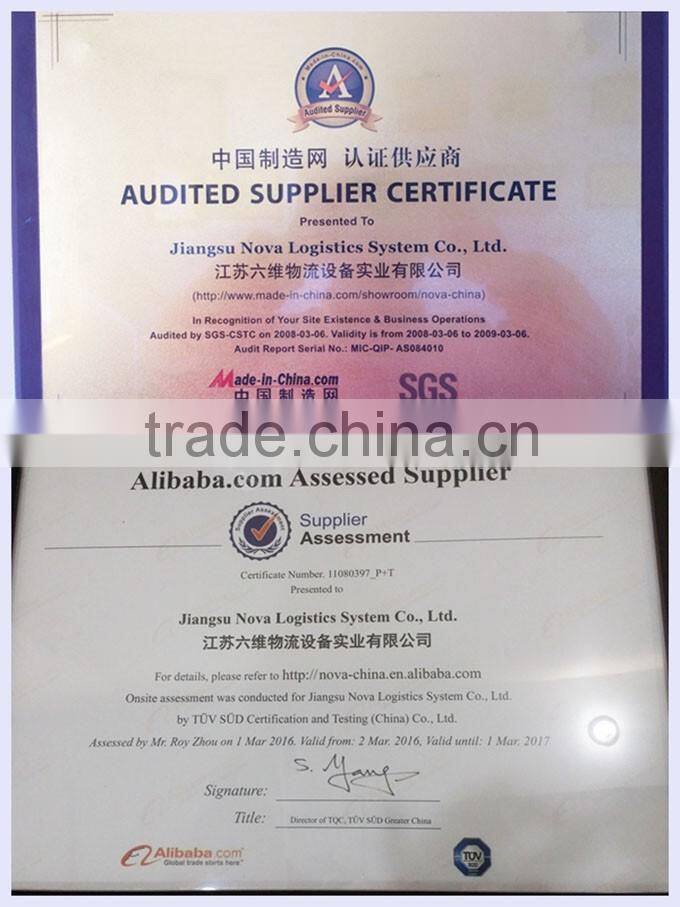 Cold storage selective adjustable double deep pallet racking system from NOVA