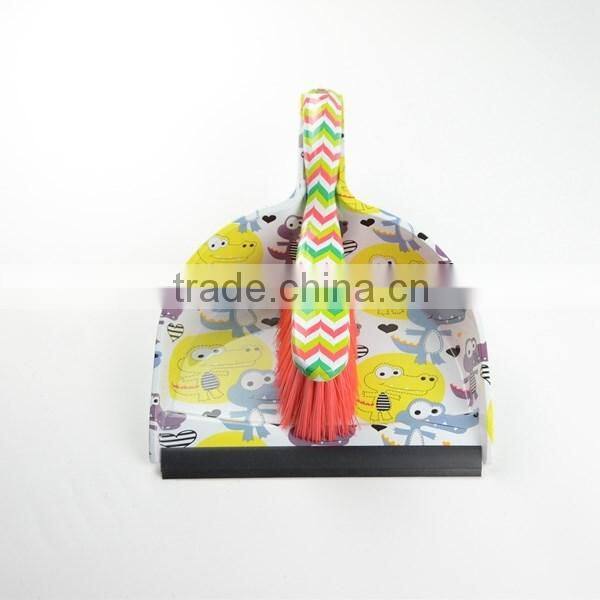 new design high quality broom and dustpan set for table with rubber