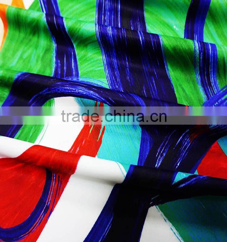 82 Nylon 18 Spandex Fabric 3D Printed Knitted Anti-UV Shrink-resistant For Sportswear