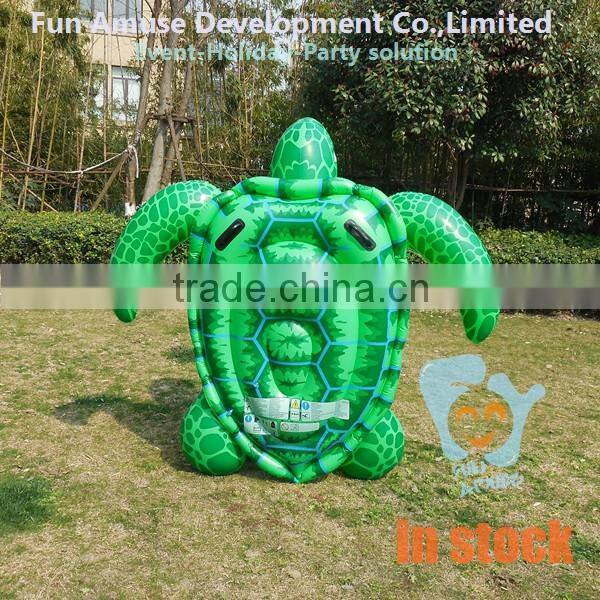 PVC factory price turtle design animal pool float inflatable donut