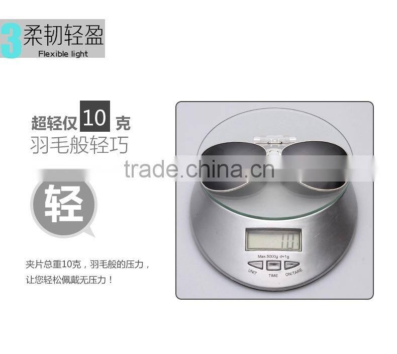 New style mirror frame sunglasses polarized clip insert frog mirror glasses