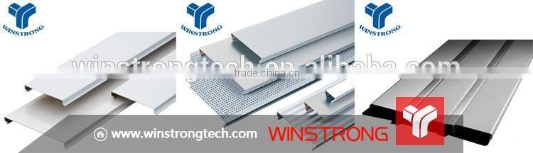 Decorative C shaped strip aluminum suspended ceiling tiles