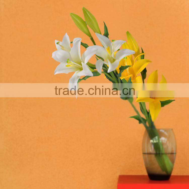 PU artificial flower single stem lily flower