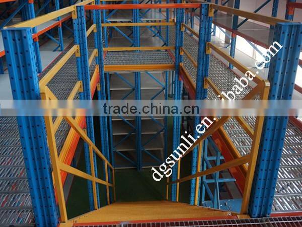 Storage Rack Steel Grating Warehouse Mezzanine