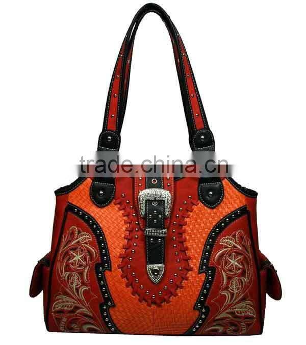 Western Lady Bling Diamond Buckle Rhinestone Shoulder Bag