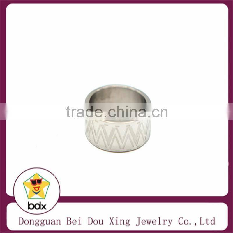 Latest lucky numbers design new custom Stainless steel rings fashion ring