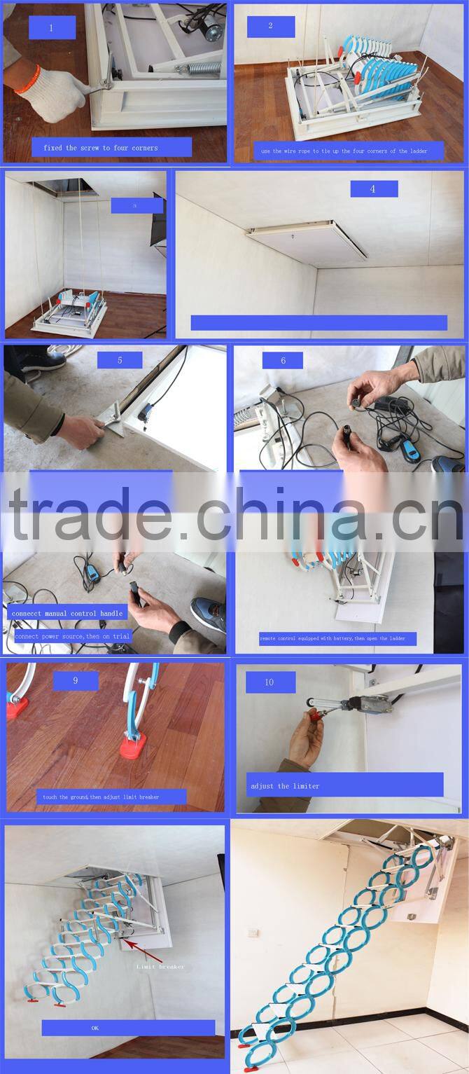 retractable stairs, electric lift ladder