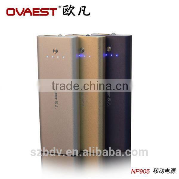 2015 shenzhen 5000mah ultra thin li-polymer battery power bank