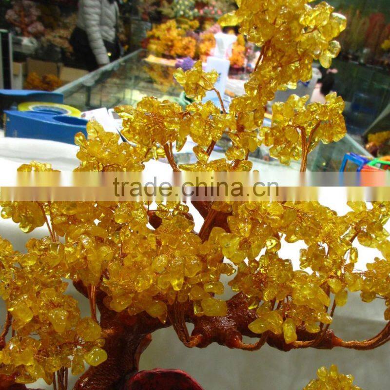 magic design natural rock citrine crystal tree