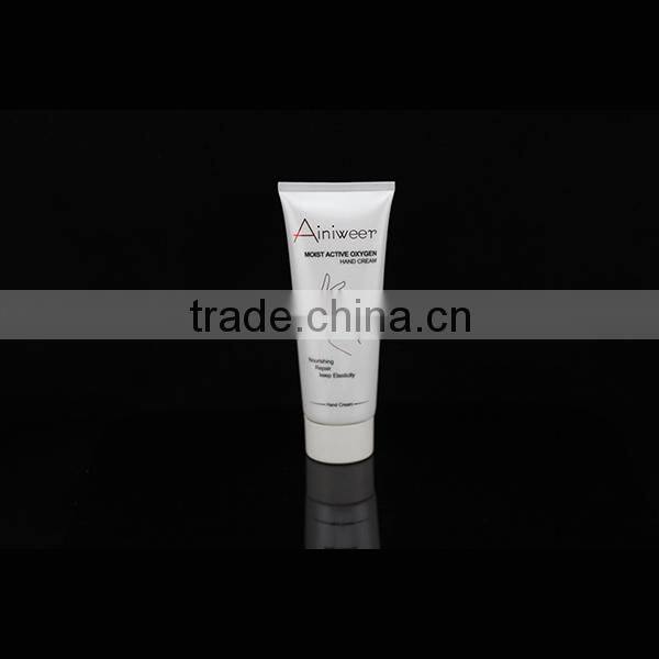 200ml PE hand cream hot stamping cosmetic packaging tube with screw cap