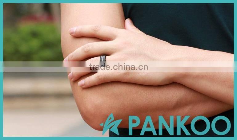 hot sale wholesale rings for men jewelry trendy black tungsten ring