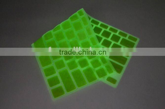 competitive price glow in the dark keyboard cover, glow in the dark keyboard cover for laptop
