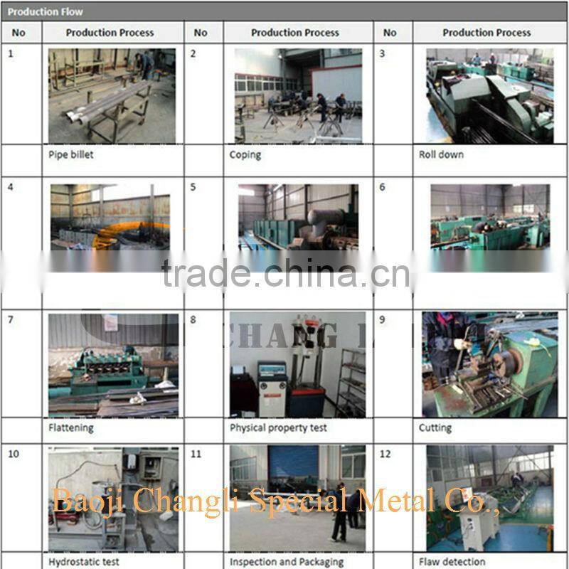 seamless astm b337 cp grade 2 titanium tube