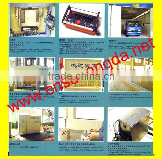 High Efficiency HDT5401THB-48/5 Concrete Pump Truck