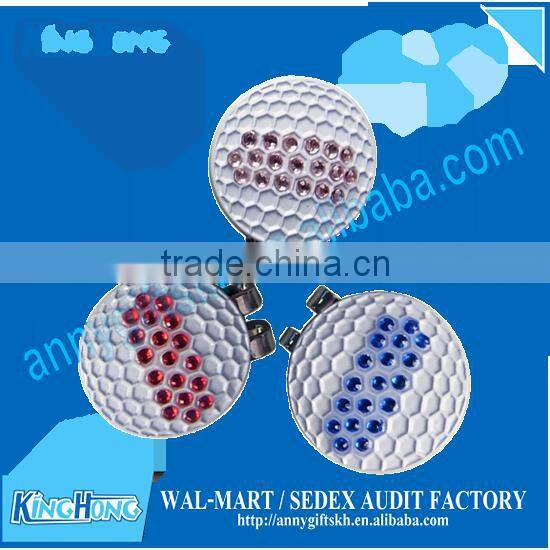 Economic golf ball marker with blank golf hat clip