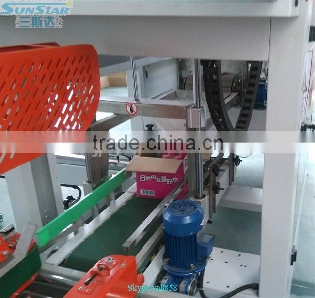 2016 New develp automatic lined carton machine for bottled drink beer shampoo or canned beer juice