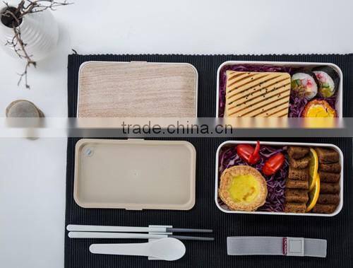New Orange Bento Box with Printings, FDA Approved, Microwave & dishwasher safe
