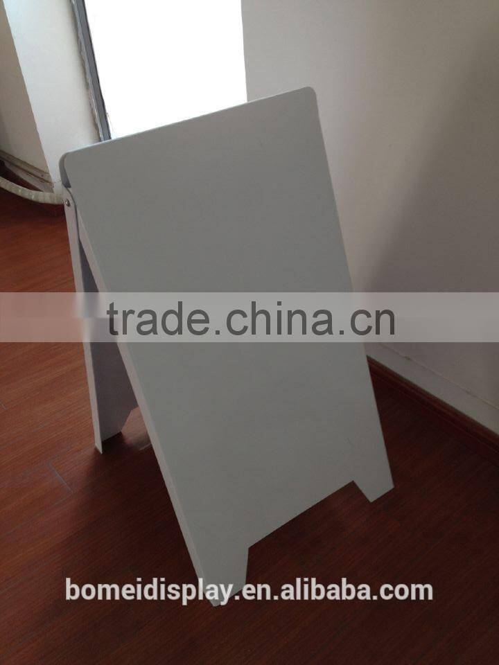 A shape cheap folding plastic 60*90cm poster stand