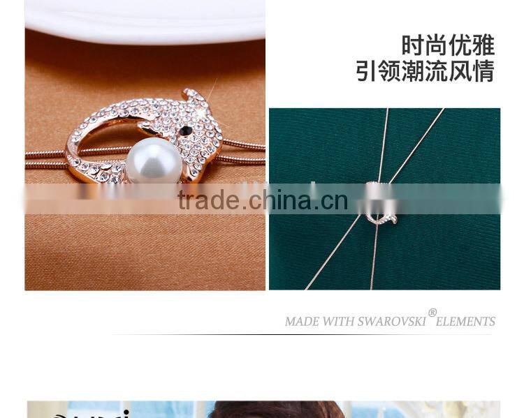 2015 fashioable decorative jewelry chain with Austria crystal