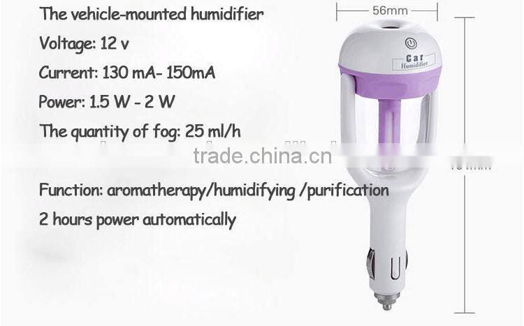 ultrasonic portable air cool mist usb mini aroma humidifier for car