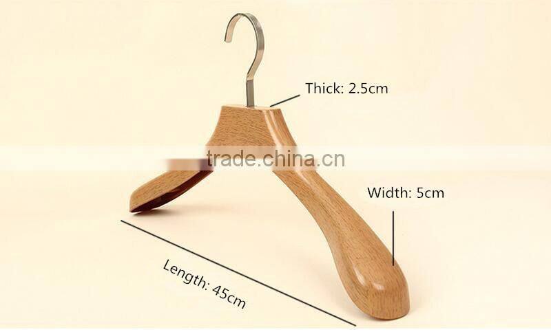 New Design Thick Plastic Hanger for Coats and Suit,Imitation Wood Color