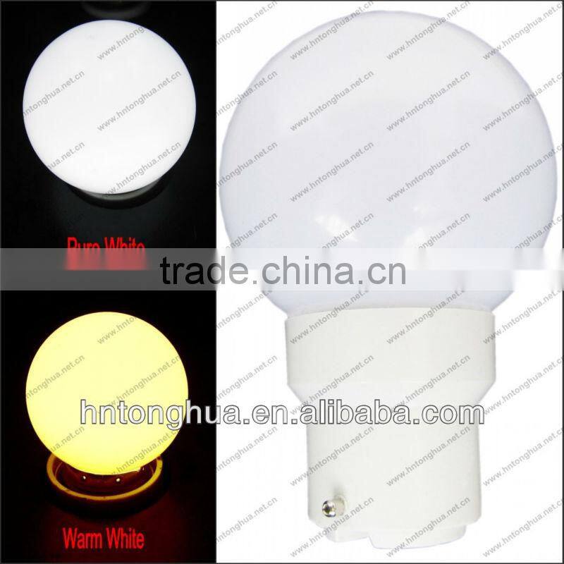 B22 1W LED G40 color light bulbs IP45/IP65 CE&ROHS