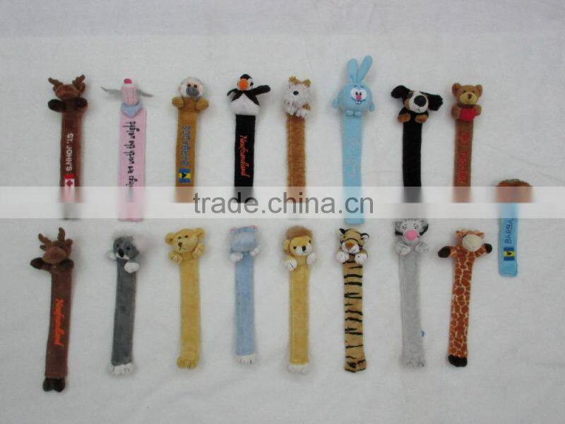 Wholesale animal plush bookmark toy,cute stuffed animal bookmark