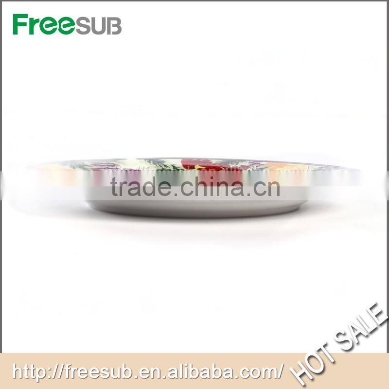 Custom Ceramic Sublimation Plate With Flower Rim Made In China