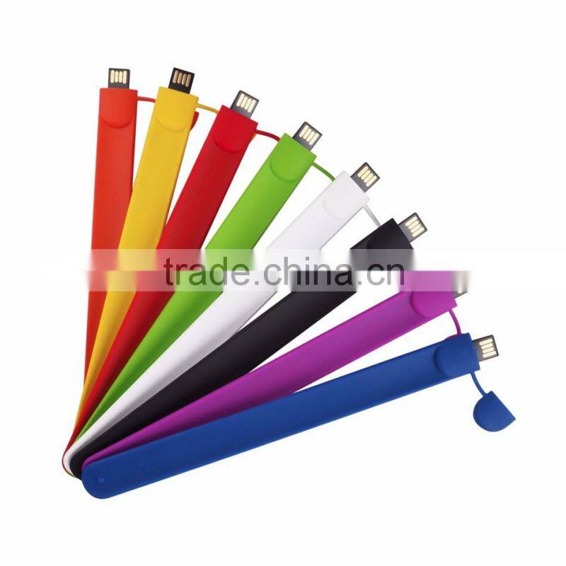 Wholesale Promotional Cheap Price Silicone USB Flash Drive Bracelet Custom Logo