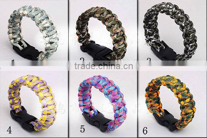 U umbrella rope bracelet outdoor survival bracelet Quick release seven core umbrella rope survival bracelet Emergency escape rop