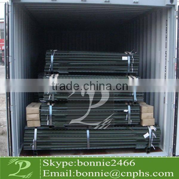 10ft steel Green paint cattle fencing post