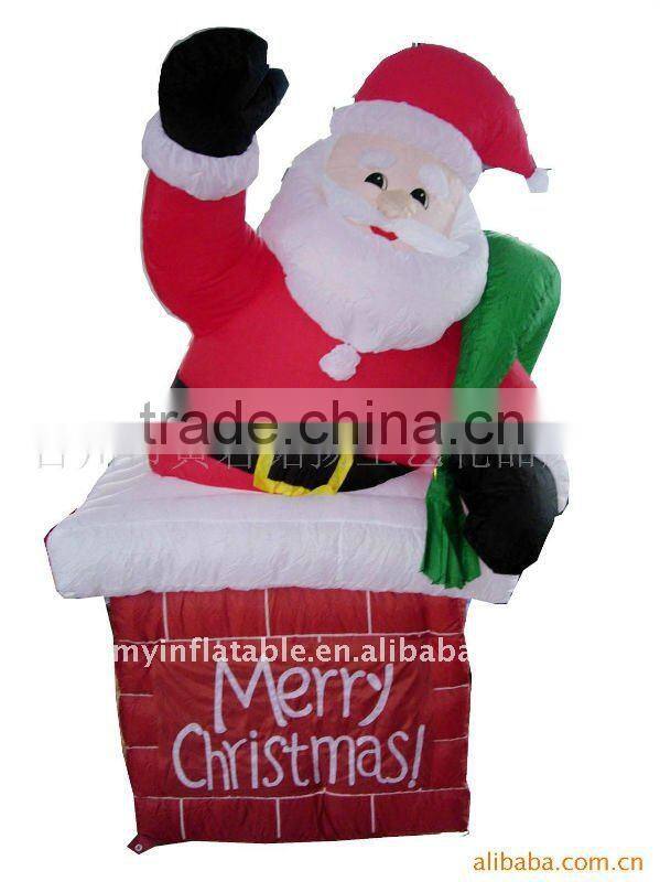 inflatable santa pop-up