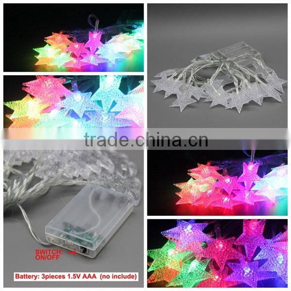 LED Star String Lights Battery Operated