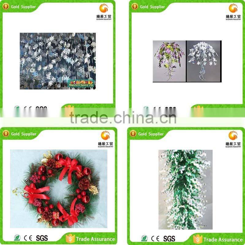 Natural Clear Multi-Faceted Hanging Christmas Baubles