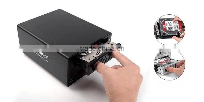 RAID / USB3.0 to 3.5" 2 Bay SATA HDD Enclosure
