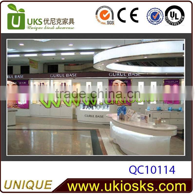 High glossy cosmetic shop design,cosmetic shop furniture design,cosmetic shop counter design