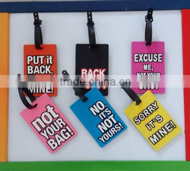 Soft PVC Luggage Tag/ Rubber Luggage Tag/ Plastic Travel Tag